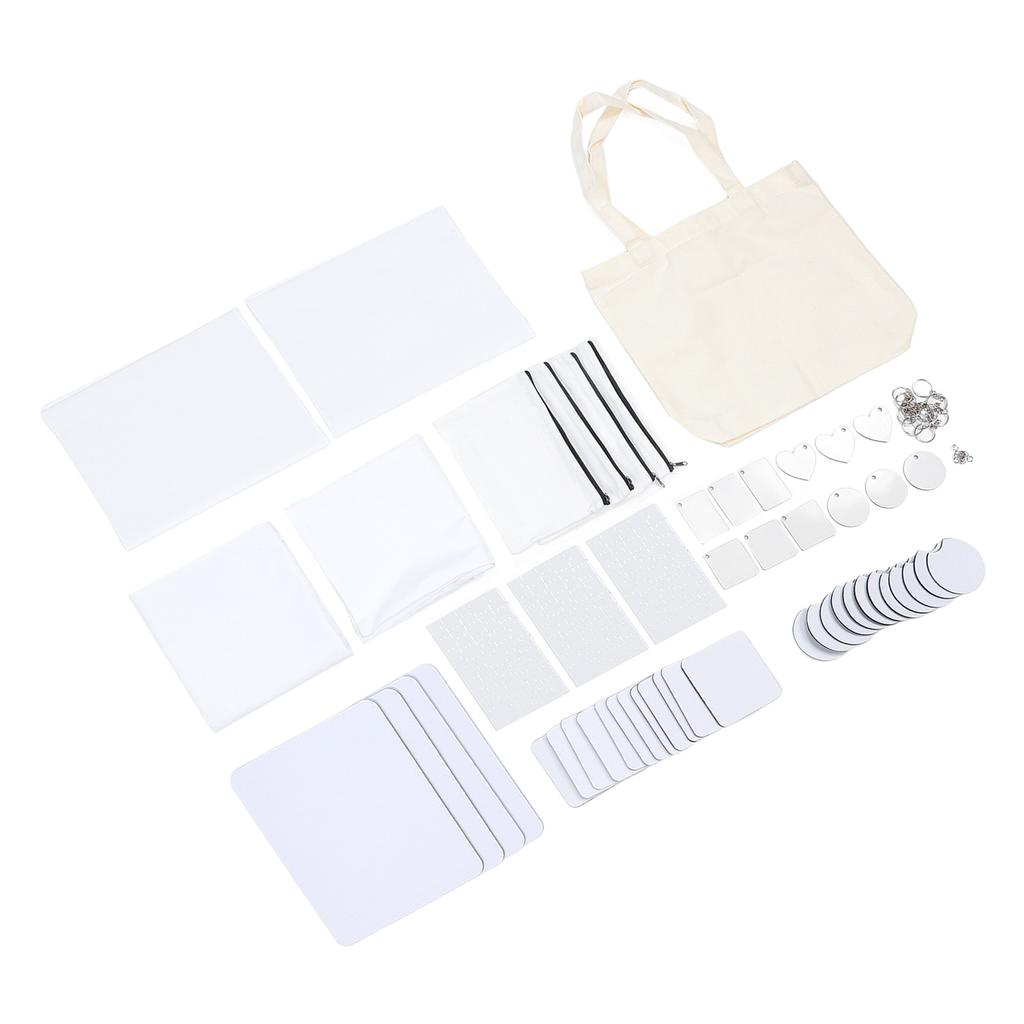 77 шт. набор заготовок для сублимационной печати термопереносная печать брелок заготовки для косметички наволочка для мыши Pa