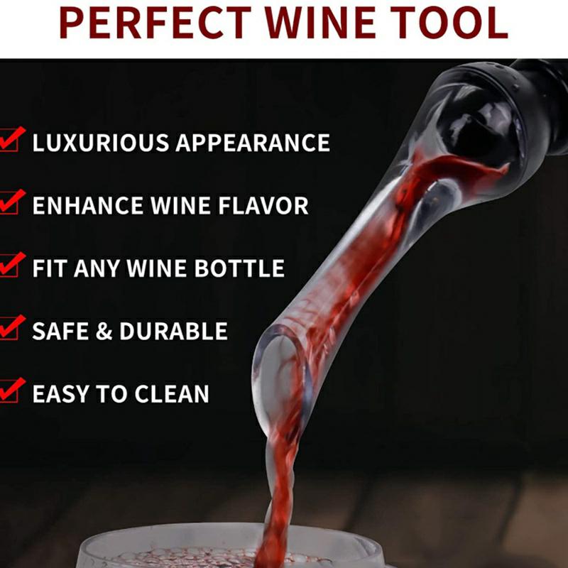 AIKARO Red Wine Aerator Pourer with Corkscrew