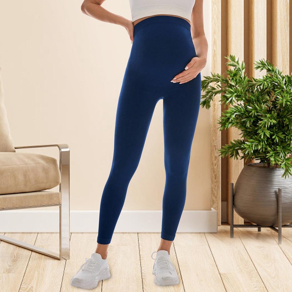 Беременные женщины в спортивных и повседневных леггинсах с облегающей посадкой и бесшовных штанах для йоги