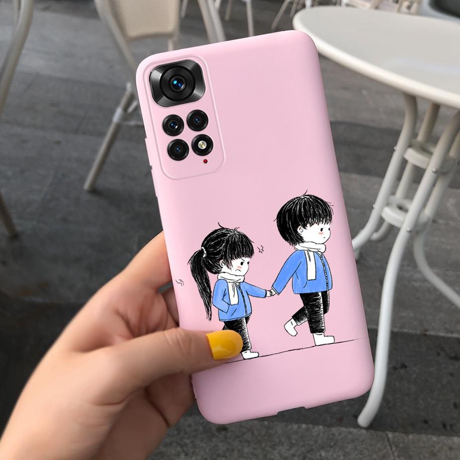 For Xiaomi Redmi Note 11 Case 2022 Slim Silicone Soft Flower Phone Cover For Xiaomi Redmi Note 11S Bumper Note11 Pro Plus Fundas