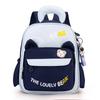 Cartoon Bear Letter Pattern Kids School Backpack With Ergonomic Shoulder Straps