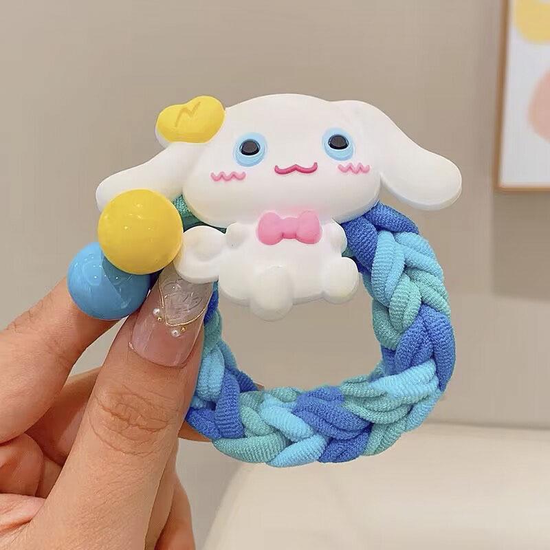 Детские разноцветные мультяшные резинки для волос - Милые дизайны с клубничкой и мишкой | Нежные к волосам