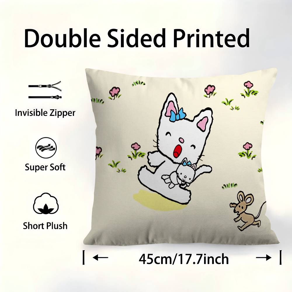 Cartoon Nontan Pillowcase Toon Gift Cushion Cover Bedroom Home Sofa Chair Seat Decor Pillow Case