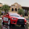 1/32 Mitsubishis Lancer Evolution Alloy Racing Car Model Diecast Metal Toy Vehicle Car Model Simulation Collection Children Gift