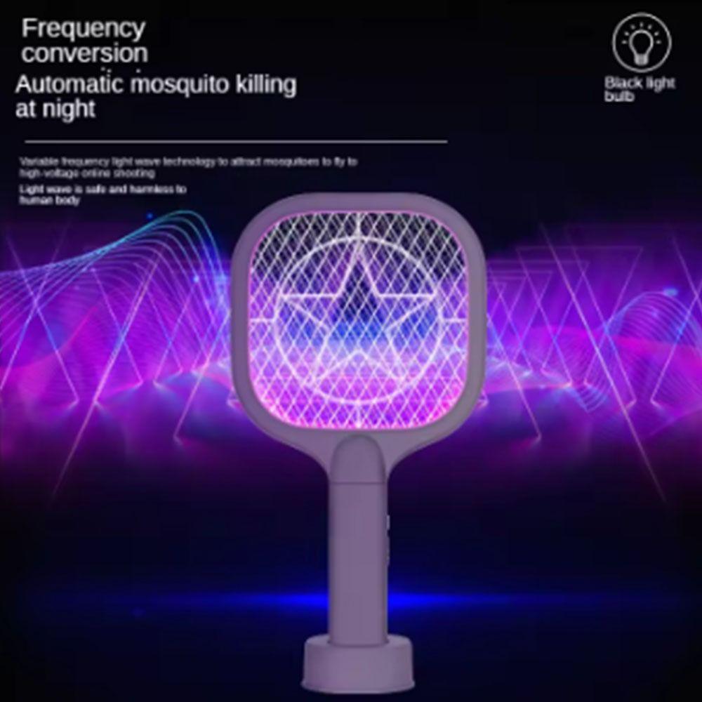USB Rechargeable Electric Bug Zapper UV Light Mosquito Killer Lamp Mini Insect Racket  Summer