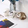 Simulation Furry Hanging Cat Realistic Cat Doll Animal Figurines Plush Hanging Kitten Toy Cute Kitten Model Gift Home TV Decor