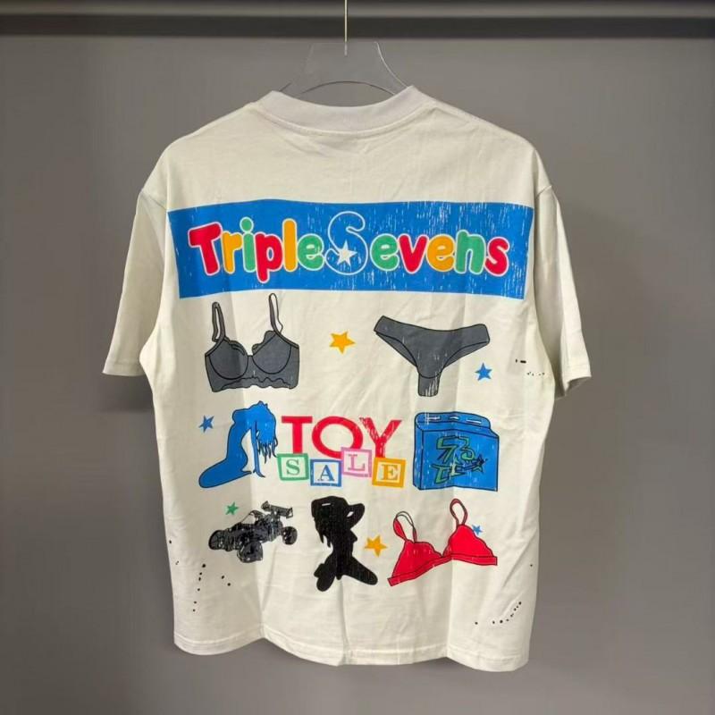Mens Oversized Cotton Graphic Tee Streetwear Hip Hop T-Shirt Loose Fit Casual Short Sleeve
