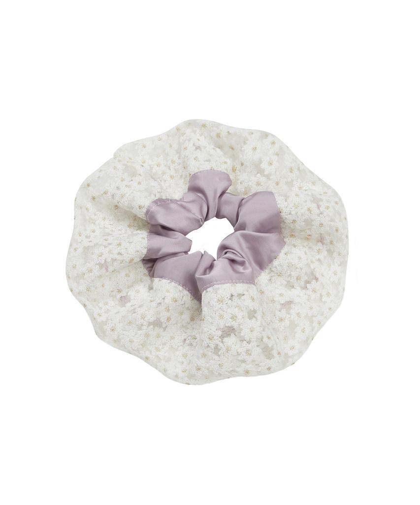 Шелковая резинка для волос Youhee Flower Лавандовая