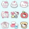 100 шт. Наклейки Sanrio Серия Hello Kitty Милые Многоцелевые Наклейки для DIY Водонепроницаемые Декоративные Наклейки для Холодильника Компьютера