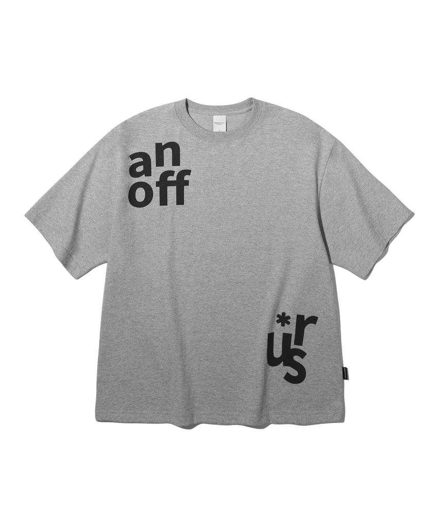 Футболка с надписью URBANSTOFF Shift Letter (меланж)