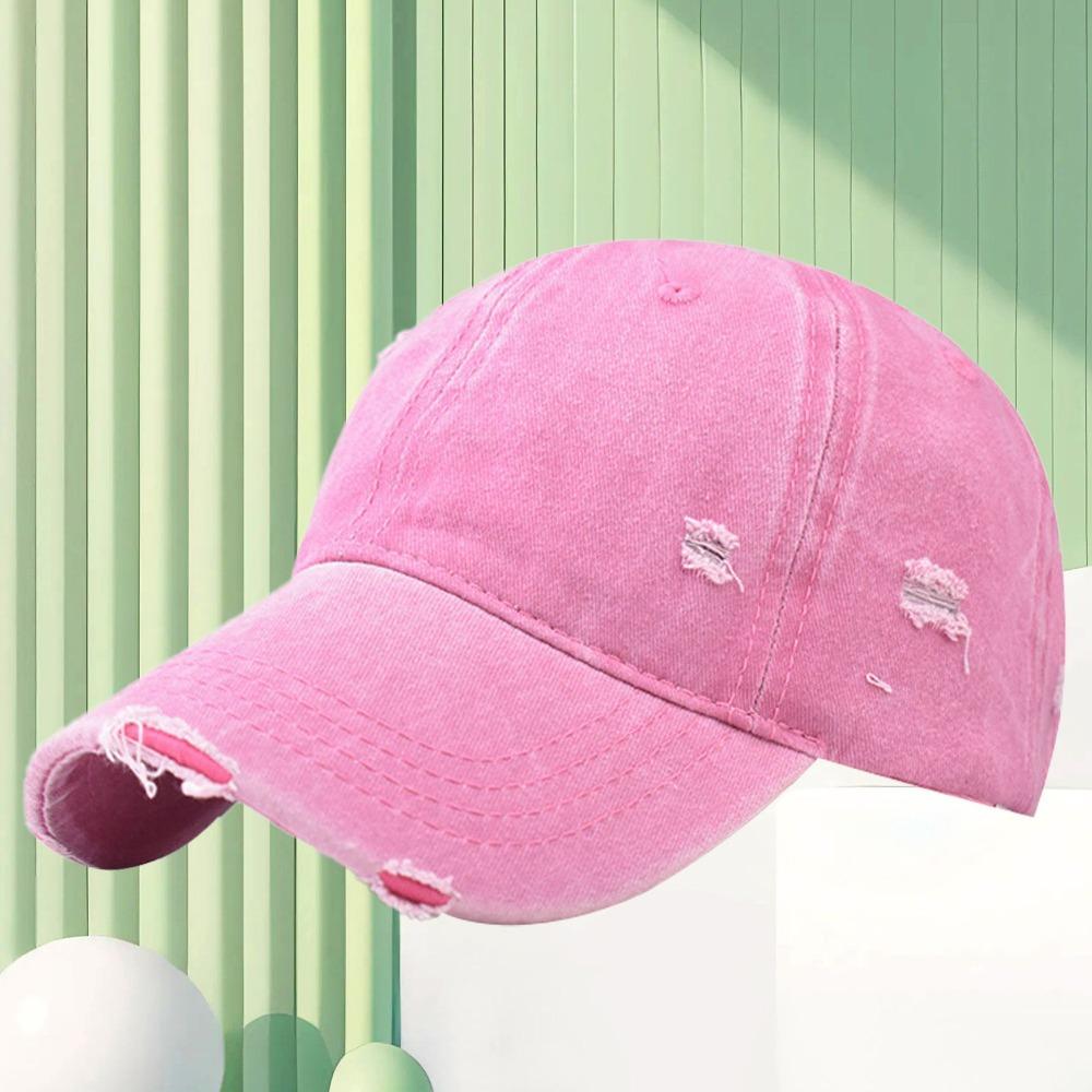 Кепка с рваным отверстием, регулируемая, солнцезащитная, модная бейсболка, мужская, женская, для занятий спортом на открытом воздухе