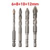 Home Improvement Hex Shank Drill Bit Wood Drill Bit Suitable For Various Materials Tilted Head Design Staggered Edge