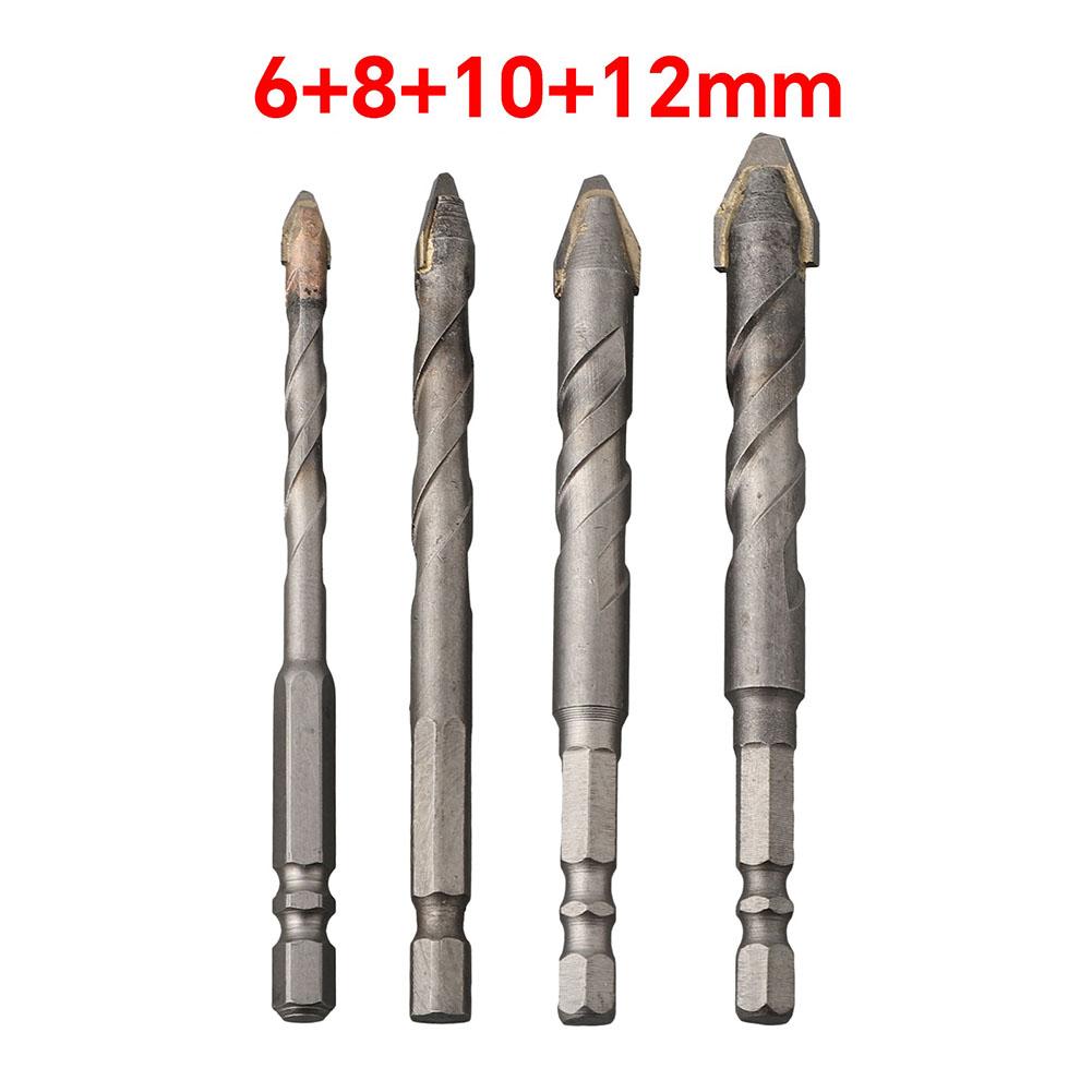 Home Improvement Hex Shank Drill Bit Wood Drill Bit Suitable For Various Materials Tilted Head Design Staggered Edge