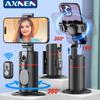 AXNEN 360 Rotation Gimbal Stabilizer Selfie Face Tracking Desktop Follow-up Shooting with Remote Shutter for Tiktok Live Video