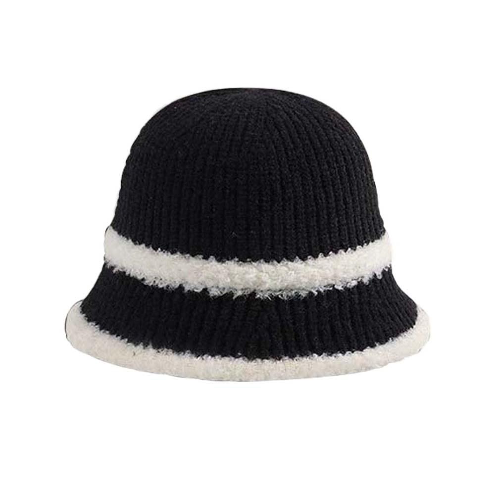 Breathable Knitted Bucket Hat Temperament Sun Protection Cap Visor Cap Sunshade Basin Cap  Women