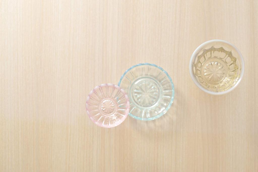 Hirota Glass Small Bowl, Antique Color, Diameter 12.7cm x Height 4.6cm, Snow Flower Design, 2243-OA