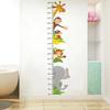 Cartoon Height Measurement Sticker Self-adhesive Animal Pattern Height Sticker Gauge Growth Chart Child Height Measure