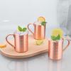Новые 100% медные кружки Pure Solid Moscow Mule PURE Copper Mugs-Shaped 400ml Cocktail Cups Beer Milk Mug Drinkware