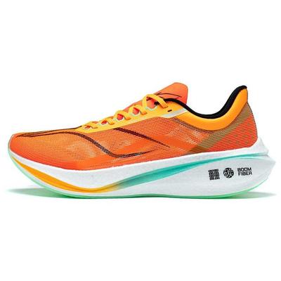 Li Ning Feidian 3 Challenger Износостойкие Дышащие Низкие Марафонные Беговые Кроссовки Мужские Неоновый Ярко-Оранжевый ARMT037-6
