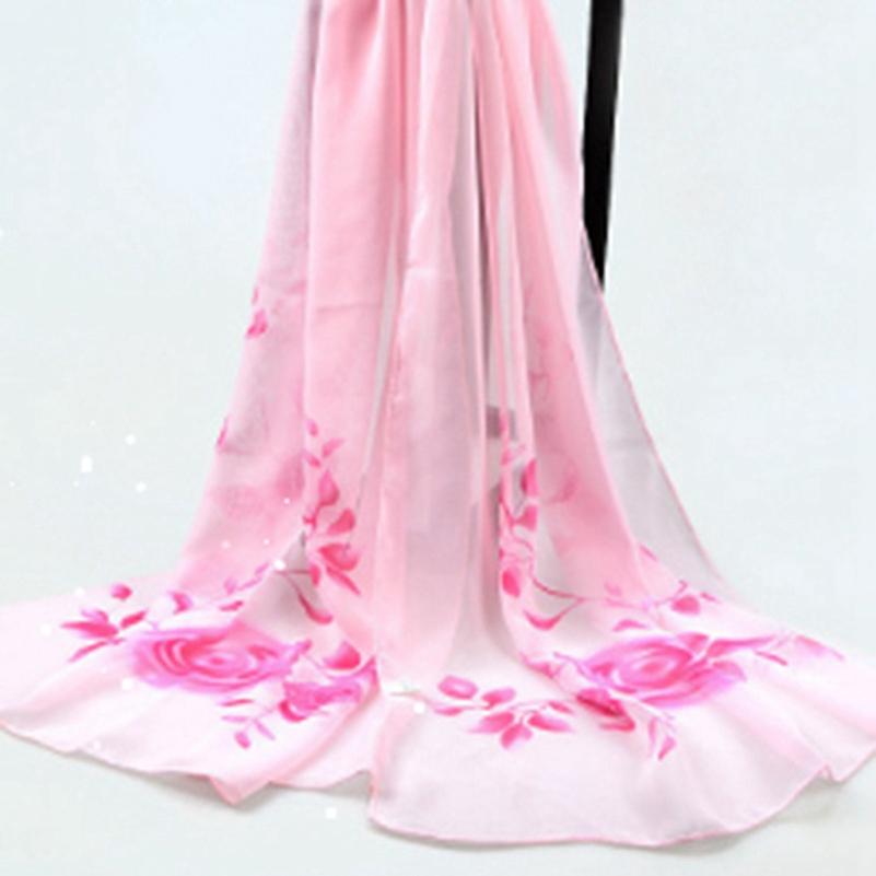 Fashion Women Chiffon Scarf Polyester Print Autumn Summer Pattern Silk Scarves Shawl