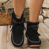 Fashion 2025 Winter New Winter New Woman Designer Fringes Retro Ankle Boots Woman  Fashion Casual Cozy Walking Shoes Shoes for Women