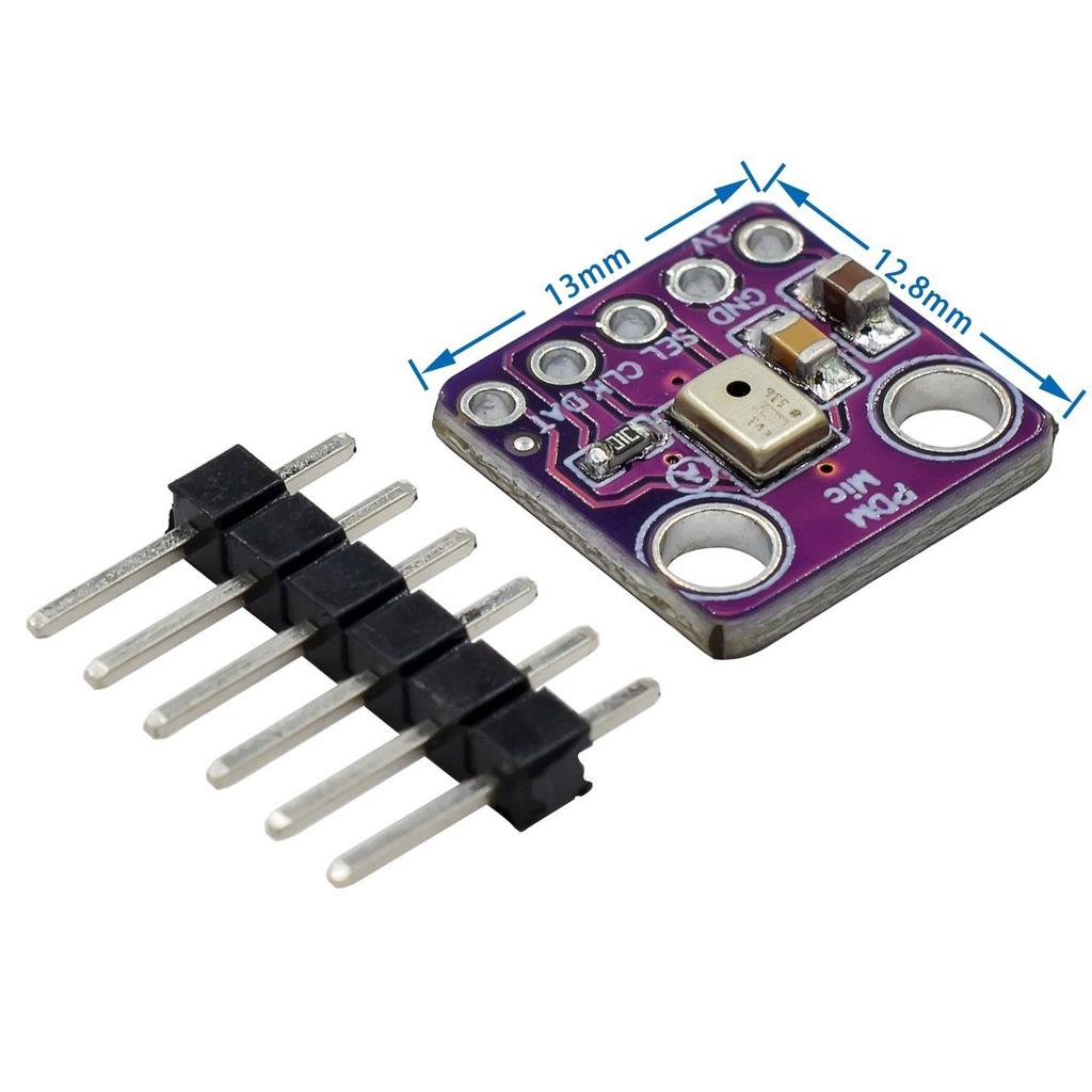 Модуль цифрового MEMS-микрофона MP34DT01 PDM Простой выход с импульсно-плотностной модуляцией Маленький всенаправленный микрофон