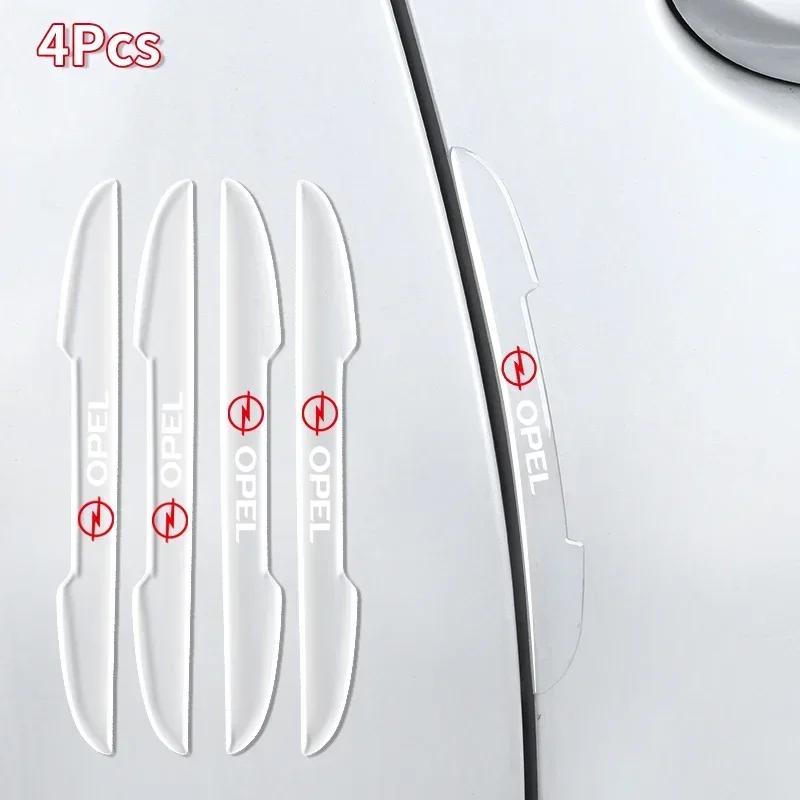4PCS Transparent Car Door Edge Anti-Collision Strips Accessories For Opel Astra Insignia Mokka Zafira Corsa Vectra Antara Meriva m2