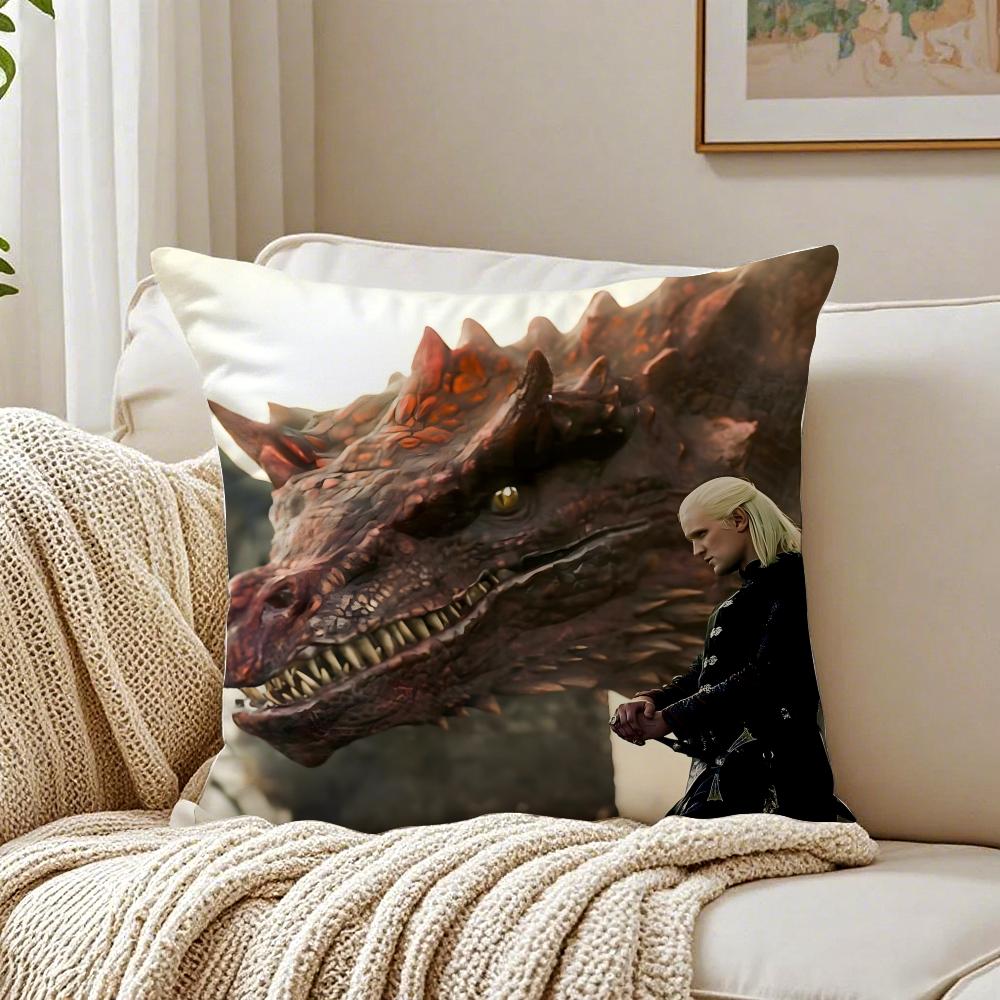 DDaemon Targaryen Наволочка для подушки с топпером Фэнтези Декоративная наволочка для подушки Защита от пылевых клещей Декор гостиной Дивана Подушка Комната