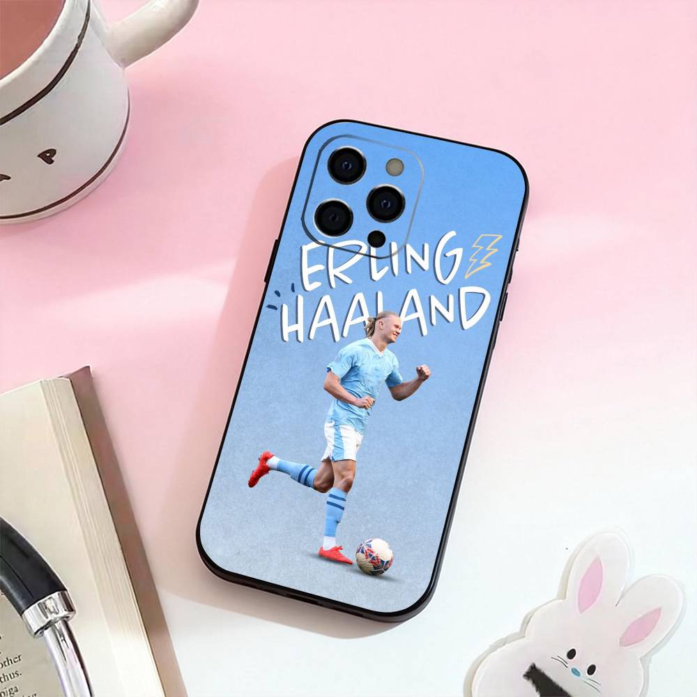E-Erling h-Haaland 9  Phone Case For iPhone 17,16,15,14,13,12,11 Plus,Pro,Max,XS Silicone Soft Cover