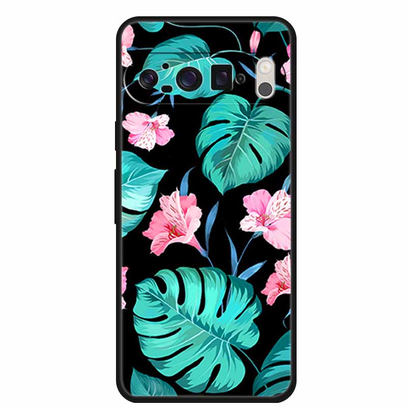 3D Тисненая Крышка Для Google Pixel 9 Pro XL / Pixel 9 Pro / Чехол Pixel 9 Цветочный Рельеф Мягкий Силиконовый Чехол Для Google Pixel 9