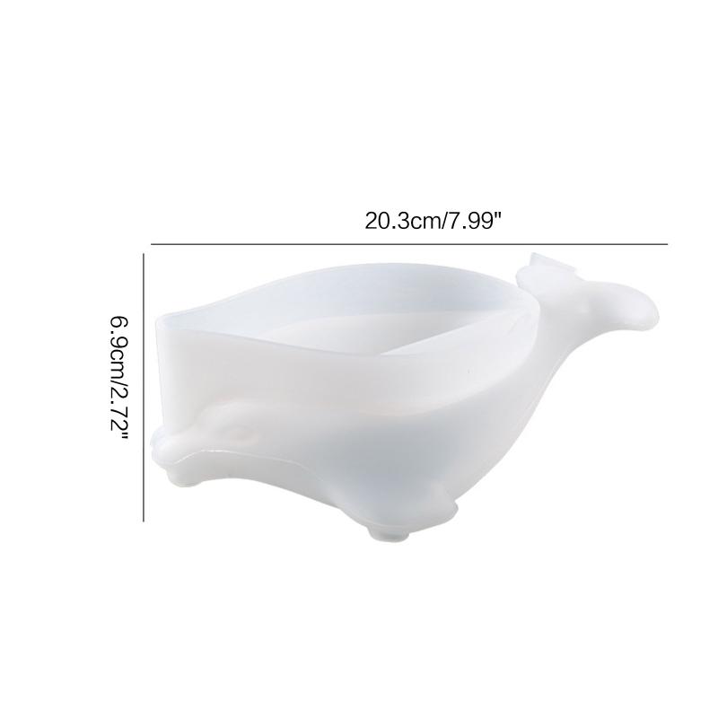 Soap Holder Resin Mold Self Draining Soap Dish Silicone Molds Resin Casting Mould for Creative Soap Box for Home Dec