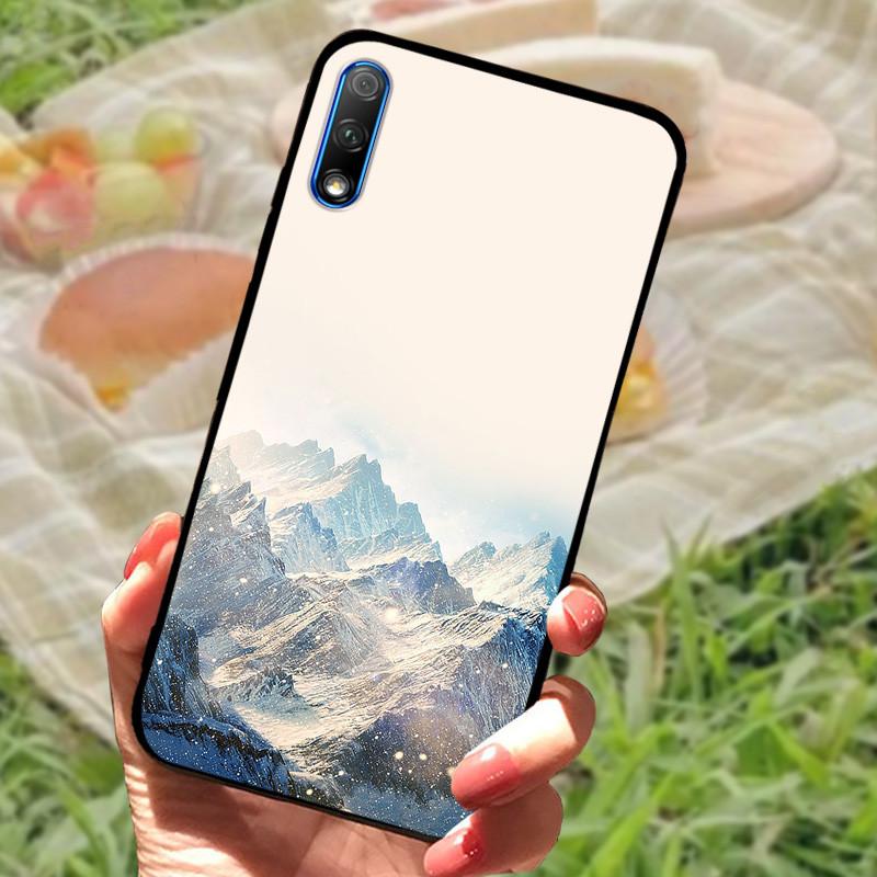 Чехол-бампер для Honor 9X Cover Honor9X Китай Силиконовый Мягкий Мраморный Черный Funda Coque для Huawei Honor 9X Pro Полностью Защитный