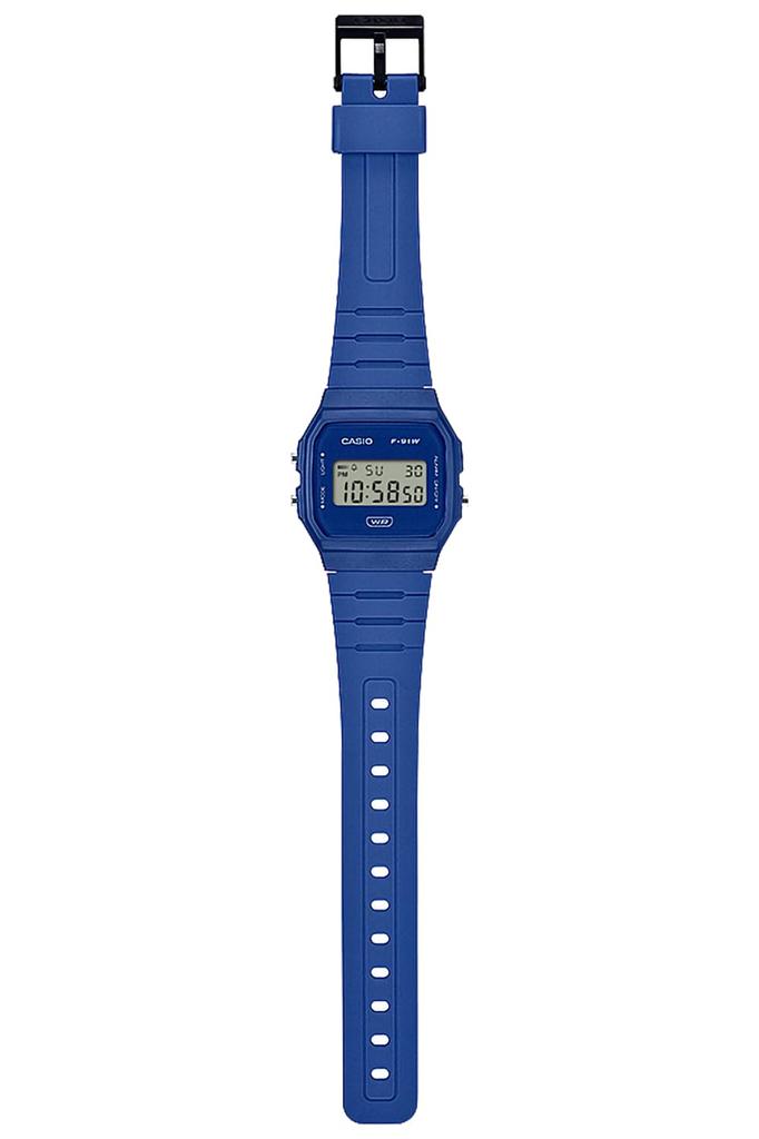 Часы Casio Classic Использует биомассу пластика Синий [Casio] [] F-91WB-2A1JF Мужские