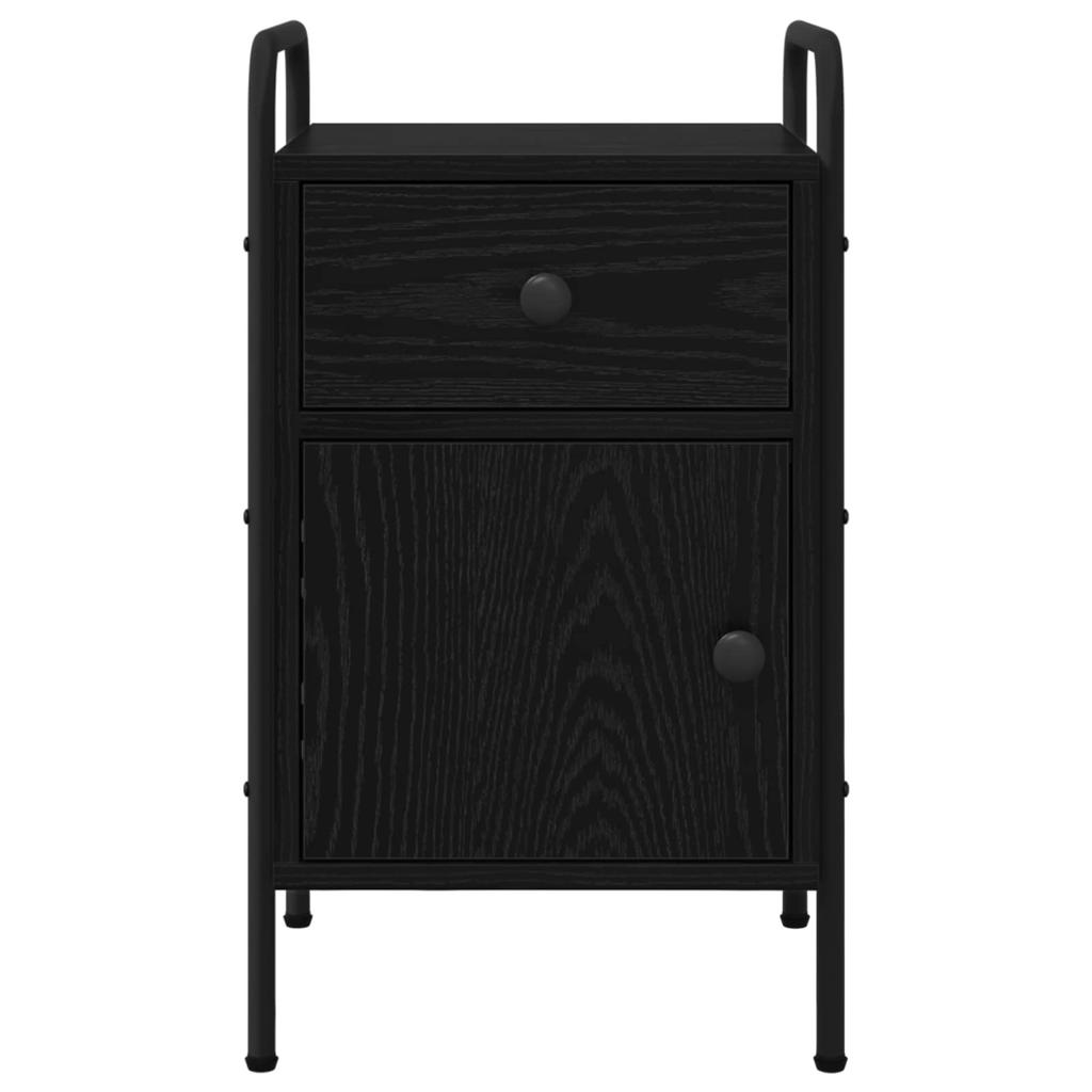 Nightstand 2 Pcs. Black Oak 35 x 36.5 x 61 cm