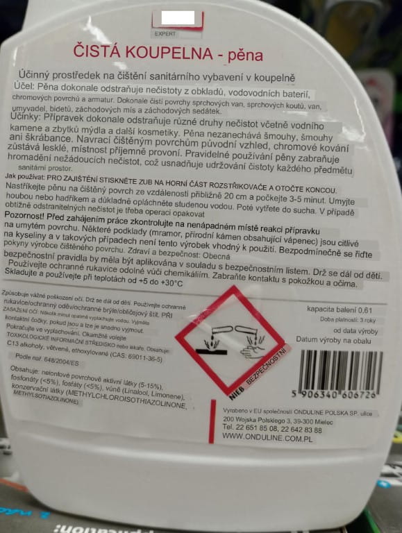 Feda bathroom cleaning foam 06l