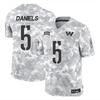 Kids Womens Commanders 5 Daniels Football Jersey Striped Athletic Uniform