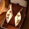 Европейские и американские преувеличенные серьги-пусеты в виде листьев, маленькие цветы, ощущение высокого класса, персонализированные серьги в виде листьев, женские серьги, ретро