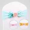 1PC Stretch Chair Sashes Chair Bands Banquet Event Decor Bowknot Flower Wedding Party Supplies