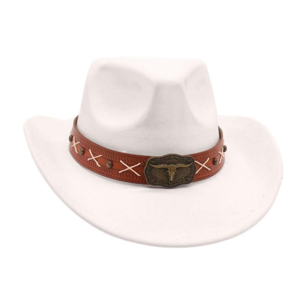 Newwestern Cowboy Hat Resort Style Performance Stage Jazz Hat Men And Women Niche Ethnic Style Top Hat