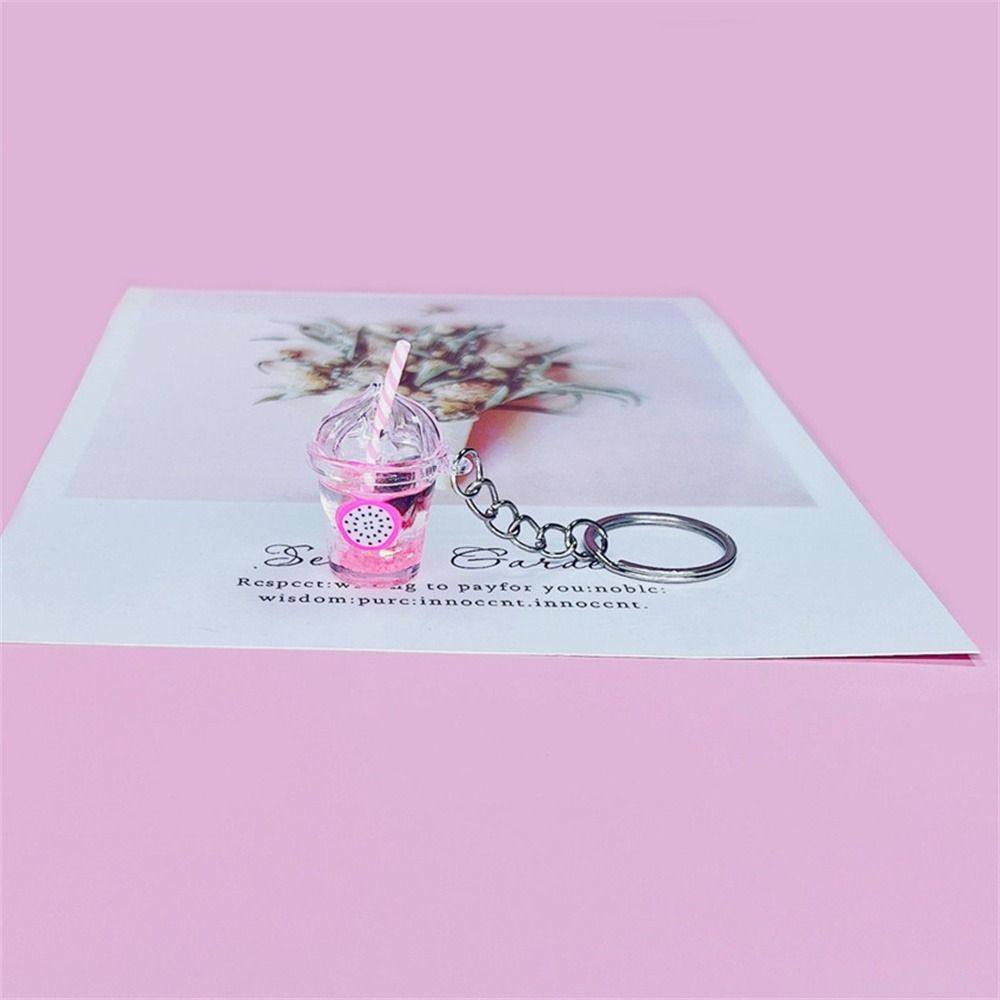 Брелок для ключей от машины, брелок в виде чашки чая, светящийся брелок в виде молочного пузыря, светящийся брелок в виде молочного пузыря