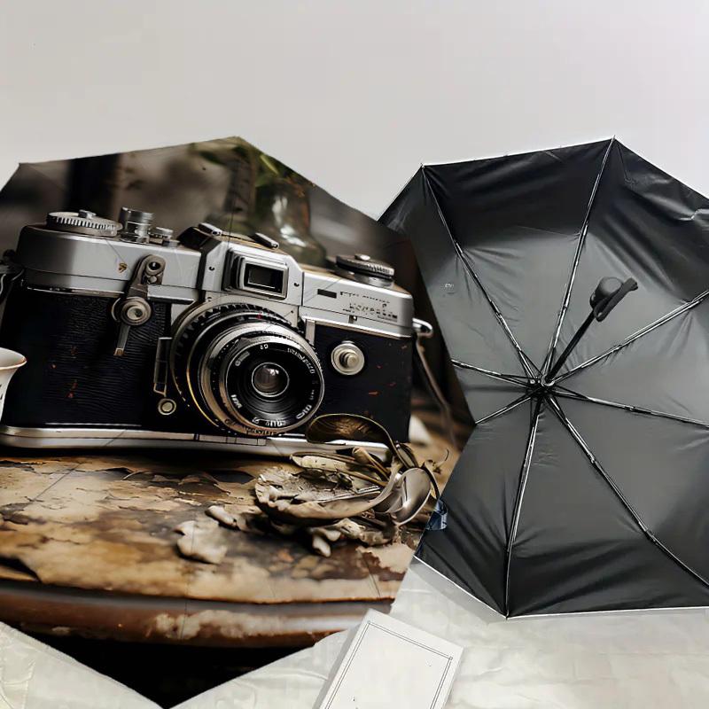 1PC Floral pattern Umbrella-8-Rib Reinforced, Automatic Open, Lightweight & Durable, Cute Fashion Accessory for Outdoor-Y0388