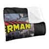 Superman Action One Silky Supersoft Blanket