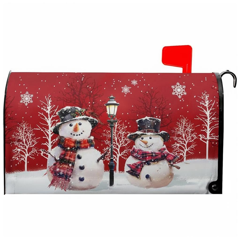 Xmas Mailbox Dust Cover Oversized Letter Case Protection Sleeve Anti-Scratch Christmas Letter Box Cases for Garden Ornament