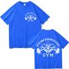 Powerhouse Gym Двусторонние Графические Футболки Модные Повседневные Свободные Футболки с Коротким Рукавом Мужские Женские Высококачественные Хлопковые Футболки