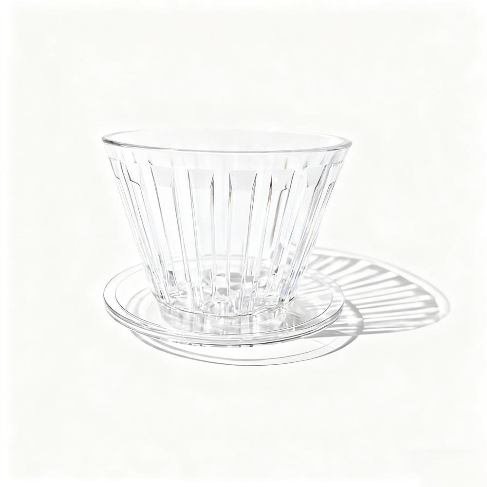 1-2Cups Coffee Maker Reusable Coffee Dripper Heat-resistant Crystal Eye B75 Basket Resin Portable Coffee Funnel Coffee Brewing