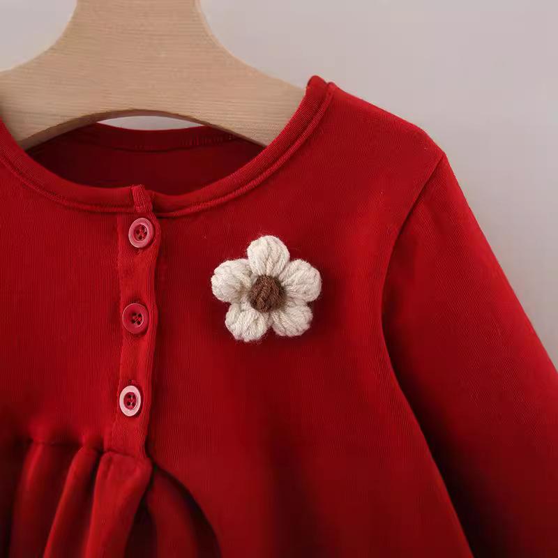 Children's Dress Girls' Autumn Dress Korean Baby Girl Princess Dress Spring and Autumn Dress