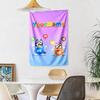 Bluey Custom Your Name Wall Decor Tapestry Art For Pet Memorial Birthdaywedding Party Backdrop Family Gift