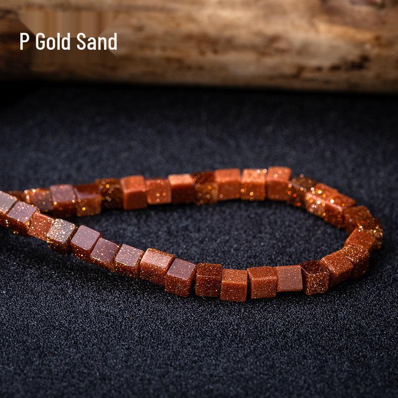 Кубики из натурального камня лазурита и бирюзы 4 мм – Креативный стиль