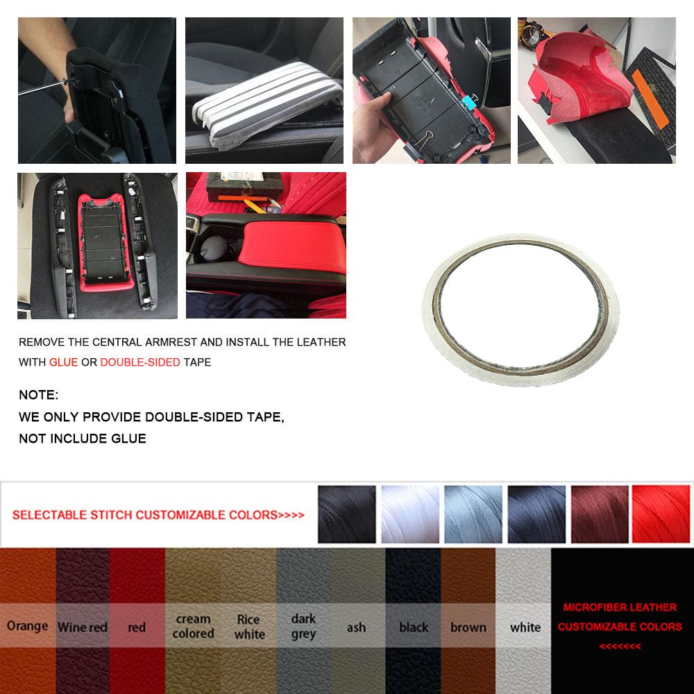 Для Hyundai Tucson 2006 2007 2008 2009 2010 2011 2012 2013 подлокотник центральной консоли чехол защита кожи из микрофибры