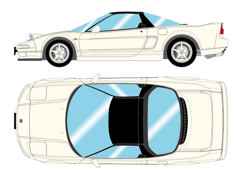 Макияж EIDOLON Honda 1992 Headlamp Open Championship Белый Готовый продукт 1/43 NSX-R (НА1)
